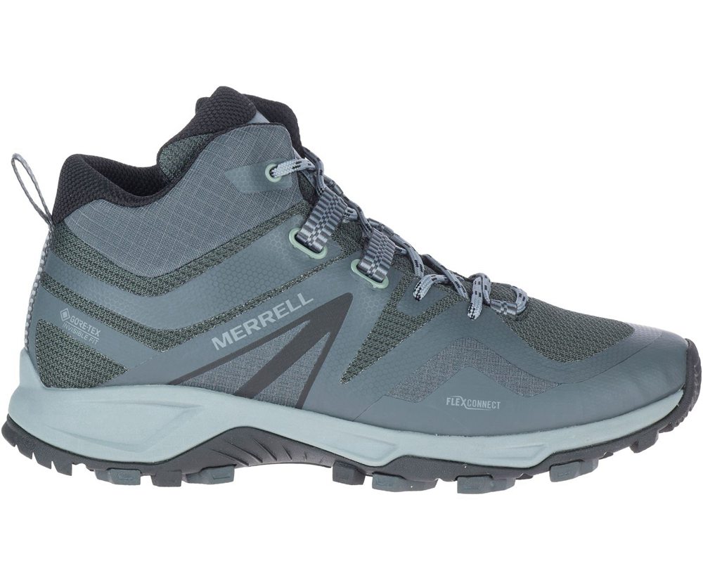 Kozaki Merrell Męskie Granatowe - Mqm Flex 2 Mid Gore-Tex® - 138045-PVF